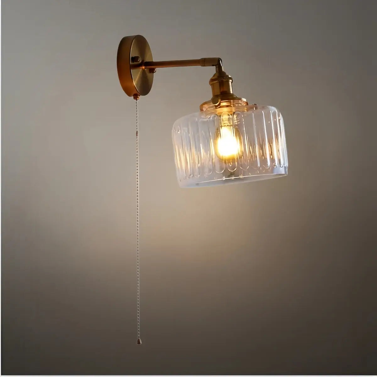 Vetro Vintage Brass Wall Lamp